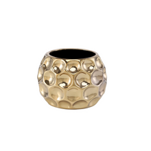Load image into Gallery viewer, Golden Ceramic Pot - 12.5 cm