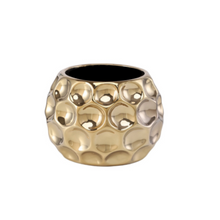 Load image into Gallery viewer, Golden Ceramic Pot - 16 cm