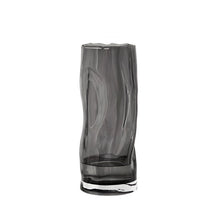 Load image into Gallery viewer, Asymmetric Glass Flower Vase - Grey , 29 cm
