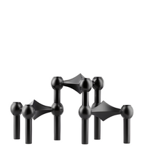 Load image into Gallery viewer, Molecular Structure Candle Holder - Set of 3, Black