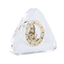 Load image into Gallery viewer, Crystal Antique Table Clock - Triangle