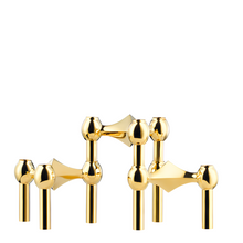 Load image into Gallery viewer, Molecular Structure Candle Holder - Set of 3, Gold