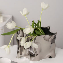 Load image into Gallery viewer, Paper Ceramic Vase - Silver