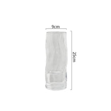 Load image into Gallery viewer, Asymmetric Glass Flower Vase - Clear, 25 cm