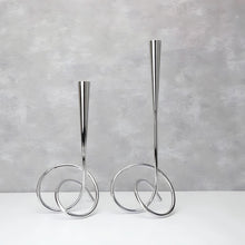 Load image into Gallery viewer, Knot Candle Holder- Silver , 42cm