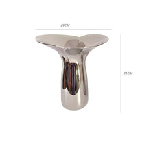 Load image into Gallery viewer, Blossom Ceramic Vase - Silver, 31 cm
