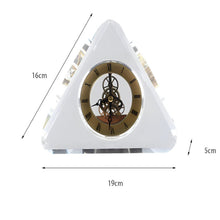 Load image into Gallery viewer, Crystal Antique Table Clock - Triangle