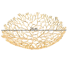 Load image into Gallery viewer, Coral Decorative Bowl - Gold
