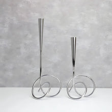 Load image into Gallery viewer, Knot Candle Holder- Silver , 33cm