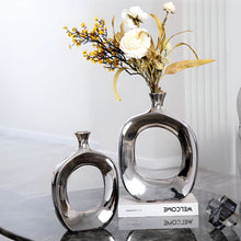 Load image into Gallery viewer, Classic Hollow Vase - Silver, 26cm
