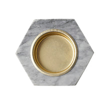 Load image into Gallery viewer, Marble Hexagon Candle Holder - Grey