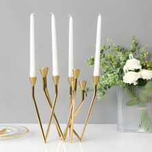 Load image into Gallery viewer, 9 Arm Candle Holder - Gold