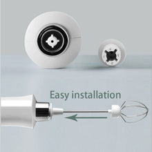 Load image into Gallery viewer, 3 In 1 Rechargeable Electric Milk Frother - White