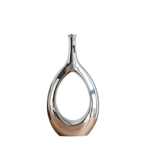 Load image into Gallery viewer, Water Drop Ceramic Vase - Silver, 30 cm