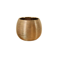 Load image into Gallery viewer, Ceramic Flower Pot - Gold, 13 cm