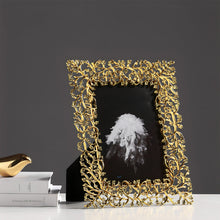 Load image into Gallery viewer, Gold Leaf Photo Frame - 26 cm