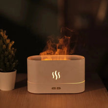 Load image into Gallery viewer, Essential Oil Diffuser - White, 9 Colour Flame Effect
