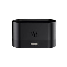 Load image into Gallery viewer, Essential Oil Diffuser - Black, 9 Colour Flame Effect

