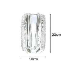 Load image into Gallery viewer, Crystal Glass Vase - Clear, 23 cm
