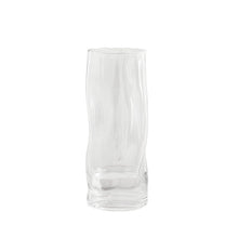 Load image into Gallery viewer, Asymmetric Glass Flower Vase - Clear , 29 cm

