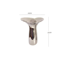 Load image into Gallery viewer, Blossom Ceramic Vase - Silver, 26 cm
