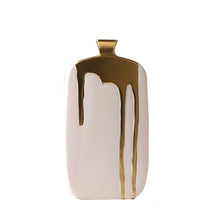 Load image into Gallery viewer, Golden Glaze Vase - Gold and White, 36.5 cm
