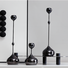 Load image into Gallery viewer, Water Drop Candle Holder Set - Charcoal
