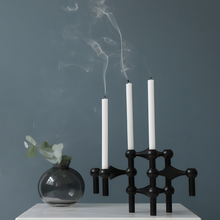 Load image into Gallery viewer, Molecular Structure Candle Holder - Set of 3, Black
