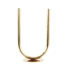 Load image into Gallery viewer, U Candle Holder - Gold , 28.5 cm
