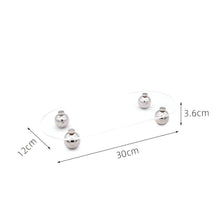 Load image into Gallery viewer, Oval Acrylic Tray - Transparent, 30 cm
