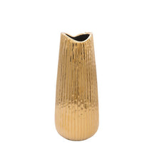 Load image into Gallery viewer, Gold Ceramic Vase - 28 cm
