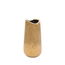 Load image into Gallery viewer, Gold Ceramic Vase - 23 cm
