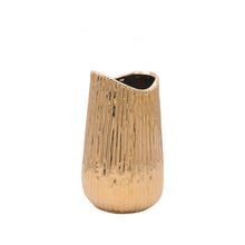 Load image into Gallery viewer, Gold Ceramic Vase - 20 cm

