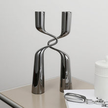 Load image into Gallery viewer, H Shaped Candle Holder - Grey, 30 cm
