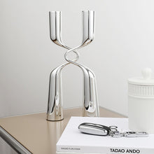 Load image into Gallery viewer, H Shaped Candle Holder - Silver, 30 cm
