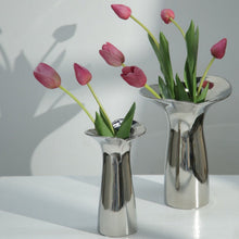 Load image into Gallery viewer, Blossom Ceramic Vase - Silver, 21.5 cm
