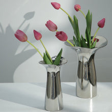 Load image into Gallery viewer, Blossom Ceramic Vase - Silver, 26 cm
