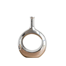 Load image into Gallery viewer, Water Drop Ceramic Vase - Silver, 23.5 cm
