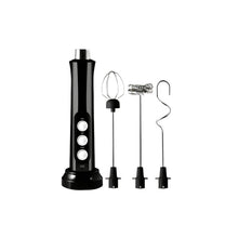Load image into Gallery viewer, 3 In 1 Rechargeable Electric Milk Frother - Black
